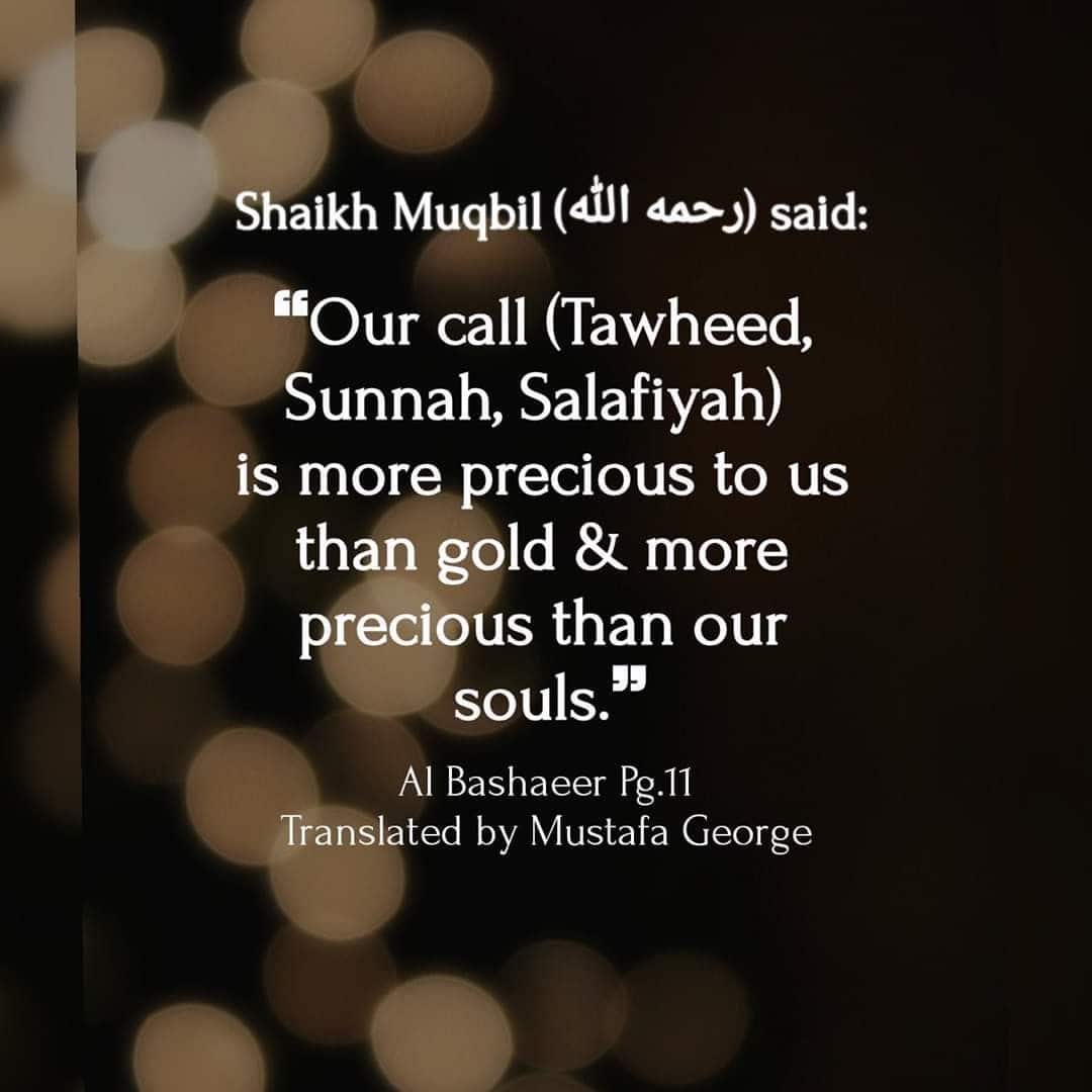 'Our call (Tawheed, Sunnah, Salafiyah) is more precious to us ...